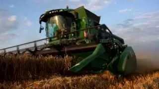 Żniwa 2013 - John Deere T670 x2 vs Pszenica ozima