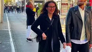 Moda di strada italiana/Riccione a piedi /Stile di strada primaverile🇮🇹