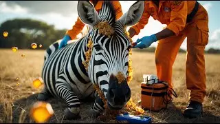 Rescue Story: Team TM Saves a Zebra Covered in Honeycomb Wax | Wildlife Rescue Mission