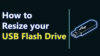 How to Resize USB Flash Drive Partition | flash drive to make it smaller | partition on a USB drive