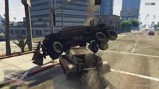 Futureshock scarab vs apocalypse bruiser Car Fight!!! GTA online Freemode