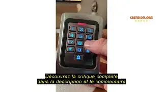Avis sur la Retekess T-AC04 Digicode Clavier &agrave; Code M&eacute;tal IP68 Contr&ocirc;le d'Acc&egrave;s PIN 125KHz RFID &Eacute;tan