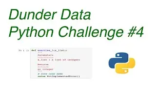 Dunder Data Python Challenge #4