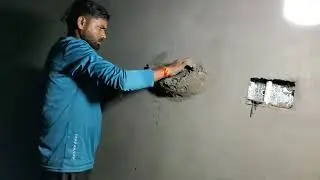 Diwal me nai scoting, palstar ke upar mast dizin #plasterdesign #plaster #rajmistri #construction 