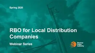 Risk-Based Oversight (RBO) webinar: Local Distribution Companies