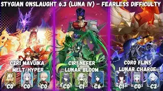 NEW Stygian Onslaught 6.3 (Luna IV) Fearless | C2 Mavuika, C1 Nefer, C0 Flins, C1 Columbina & more.