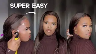 USING ONLY GOT 2B FREEZE SPRAY Frontal Wig Install For Beginners | alipearl | TebelloRapabi