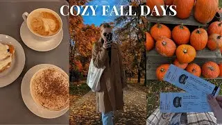 COZY FALL WEEKEND VLOG 🎃🍂  road tripping, coffee shops, pumpkin patches & more