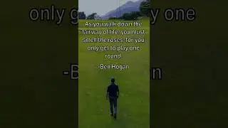 Golf Quote of the Day! - Ben Hogan #shorts #golf #pga #motivation #motivationalquotes #benhogan