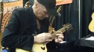 Billy Sheehan plays a Veillette Merlin at NAMM 2013