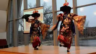 Black Hat Dance (ཞྭ་ནག)  Labrang Tashi Kyil (བླ་བྲང་བཀྲ་ཤིས་འཁྱིལ) (Dehradun) Monks, 2016