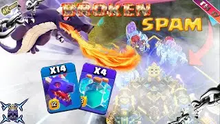 QUADRUPLE YETI CLONE can BECOME META with FULL DRAGONS | TH17 Best strategies⚔️Clash of Clans⚔️ 4K