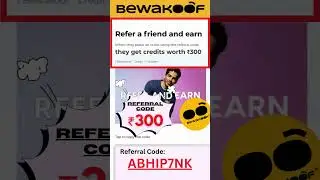 Bewakoof ₹300 Referral Code For You 🛍️👕 #shorts #reels #bewakoof #referralcode #referral #refercode