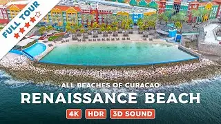 Renaissance Beach, Curacao &mdash; Beach Walking Videos of ALL Beaches of Curacao (4K, HDR, 3D Sound)