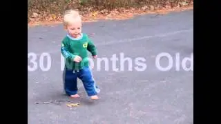 Development of Running Form in a Child - 18 Months to 30 Months