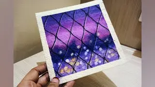 Night City View | Purple Sky View | Oil Pastel Drawing Tutorial | Aldin's Handicrafts
