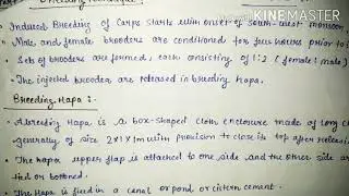 Induced breeding of indian major carp part 3