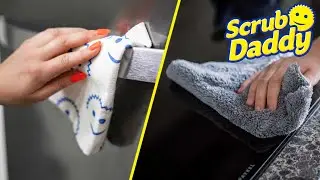 Why Scrub Daddy Streakless & Microfiber Cloths Are BETTER Than Paper Towels✨