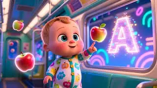 ABC Train Ride Adventure 🚂🔤🍼 | Kids Fantasy Song | Learn Letters and Happy Train Routines