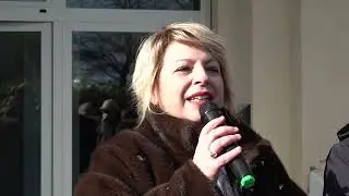 La cerimonia di inaugurazione del centro sociale di Difesa Grande