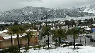Winter wonderland at Southern California ❄️🥶🏔️❤️