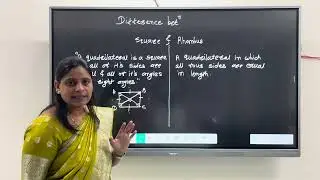 Difference Between Square And Rhombus 