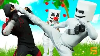 MARSHMELLO BEATS UP IKONIK for his EX GIRLFRIEND.... ( Fortnite Film )