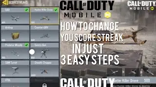 How To Change Your Score-Streak IN COD (UAV, PREDATOR MISSILE, HUNTER KILLER DRONE) COD MOBILE