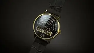 Xeric Halograph Automatic Watch - Black and Gold
