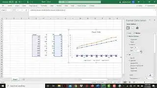 How to make a line graph in Excel.