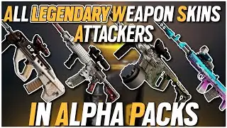 ALL LEGENDARY ATTACKERS WEAPON SKINS IN ALPHA PACKS - Operation North Star