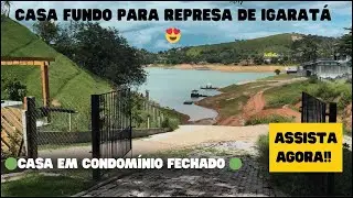UM PARAISO FUNDO PARA REPRESA 1.500 m2  5 SU&Iacute;TES PISCINA PRA&Ccedil;A DO FOGO🔥 JETSKI  BARCO