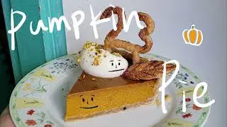 Pumpkin Pie Recipe (Brown butter, Roasted Kabocha, Honey, Salted whipped cream, Spiced)