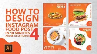 HOW TO DESIGN 4 INSTAGRAM POST IN 10 MINUTES | Syeda's Graphics | Adobe Illustrator.