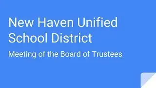NHUSD Board Meeting 2019-4-16