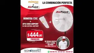 Mimosa C5c Con Antenas AirPoint ahora MaxPoint 34dBi