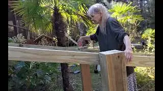Almost 90 year old mom come down ramp i built for her ❣ ❣ 