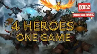 Dota 2 Episode 97: Four Heroes Carrying the Game - Scatter Plays & Big Win Moments! 🔥🎮 #dota2