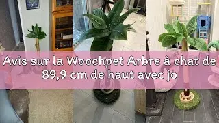 Avis sur la Woochpet Arbre à chat de 89,9 cm de haut avec jouet pour chat, trou de souris et balle i