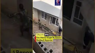 Pt1. Two thieves caught on camera stealing a generator. share this video. #controltv #ilebaye