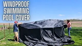 18 Ft Round Pool Cover for Metal Frame Above Ground Pools