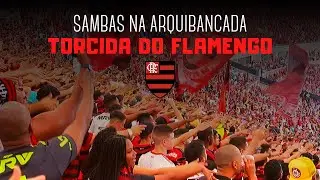 TORCIDA do FLAMENGO cantando os SAMBAS da ARQUIBANCADA