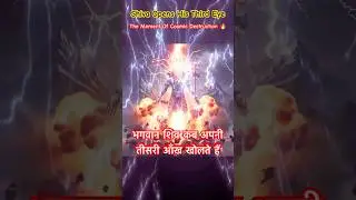 Shiva Opens His Third Eye ⚡ The Moment of Cosmic Destruction! 🔥#shiv #shiva #trinetra #viral