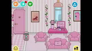 Only using one color for my toca house!🎀🐽🌸🌷🩷