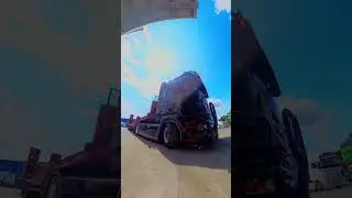 AMAZING SCANIA R V8 open pipe sound #truck #openpipe #scaniav8