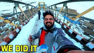 Kaza to Chicham Bridge Not Easy in Winters | Key Monastery | FULL SNOW RIDE