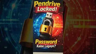 Pendrive Lock Kaise Kare? 🔐| Data 100% Safe #PendriveLock #PendrivePassword #USBLock  #tech #windows