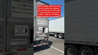 Secret Door Truckers Dont Tell You About! #trucking #truck #fuel #mpg #rig #grind