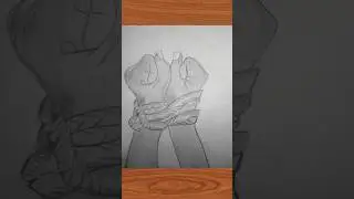 ✊ Realistic Pencil Sketch of Tied Hands | Symbol of Freedom | Star Art Academy#shorts