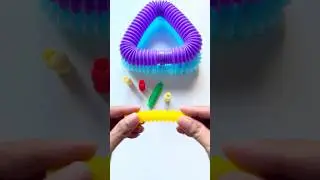 DIY POP-TUBE Sound with Crunchy ASMR Style #satisfyingvideos #relaxing #asmr #insideout